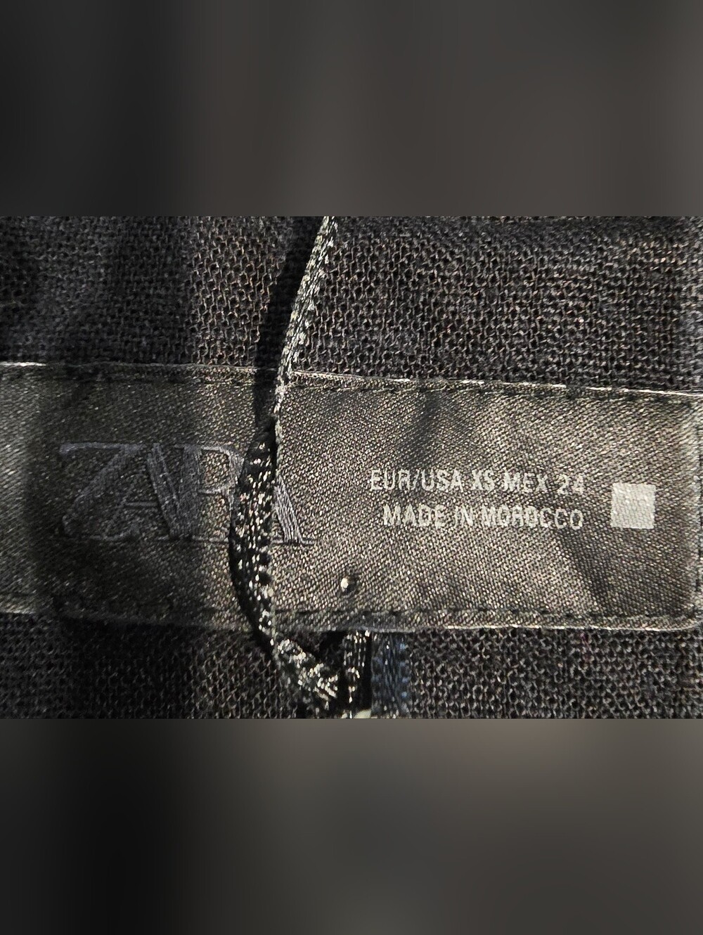Zara Linen Blend Cropped Vest Size XS - Picture 2 of 7